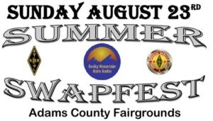 Official 2026 Rocky Mountain Ham Radio Summer SwapFest flyer.